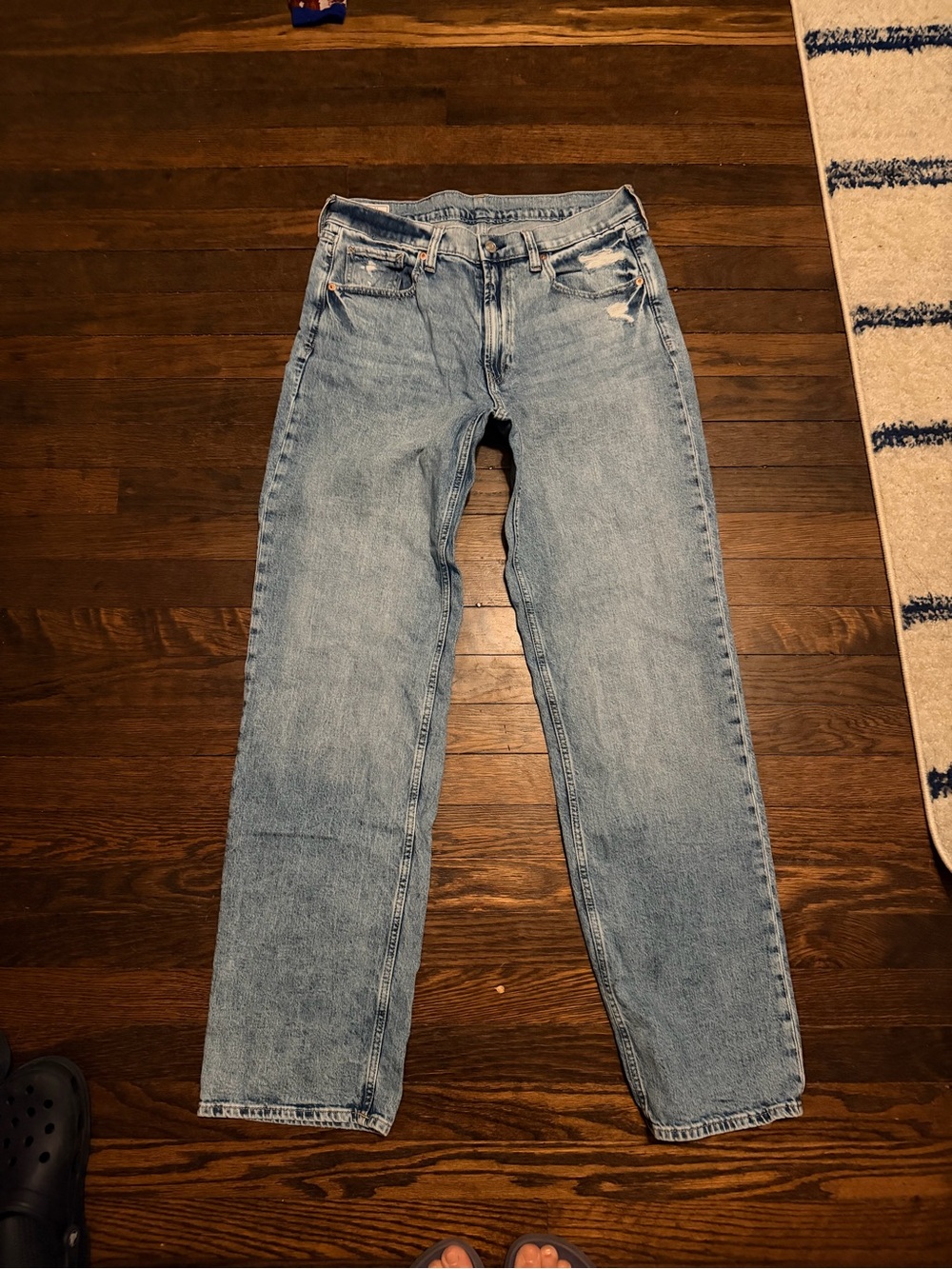GAP 90s Loose Mid Rise Jeans Womens 28T straight leg distressed